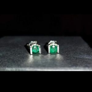 Kay Jewelers lab created emerald earrings